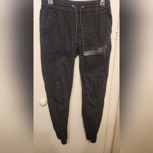 Ring of Fire Black Sweatpants Joggers with Tapered Fit
